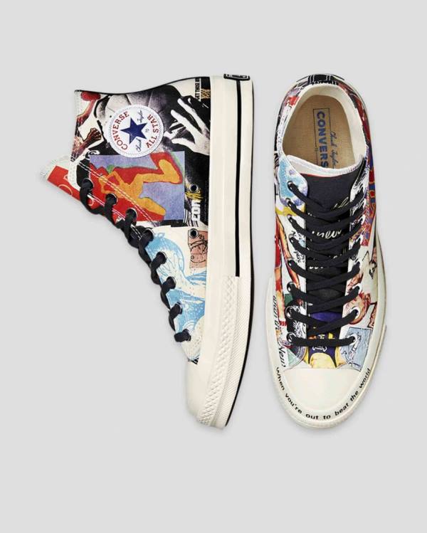 Tenis Cano Alto Converse Chuck 70 Beat The World Multicoloridas | CV-427MYT