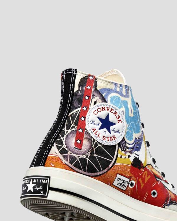 Tenis Cano Alto Converse Chuck 70 Beat The World Multicoloridas | CV-427MYT