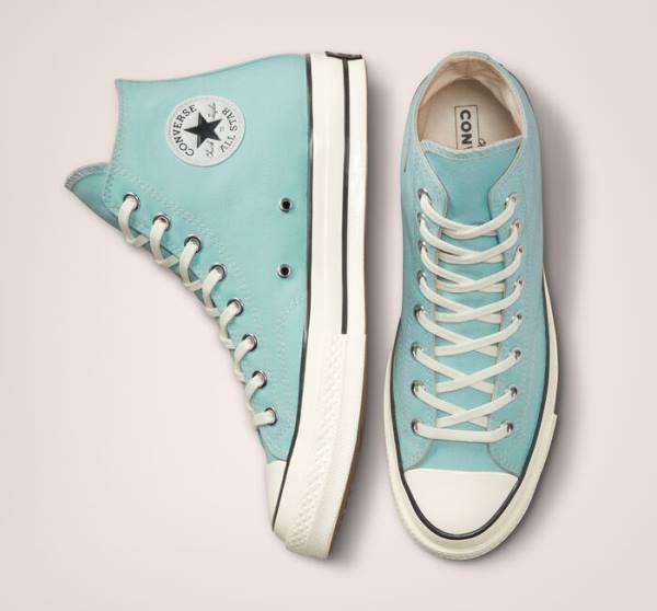 Tenis Cano Alto Converse Chuck 70 Pastel Polyester Pretas | CV-215YDZ