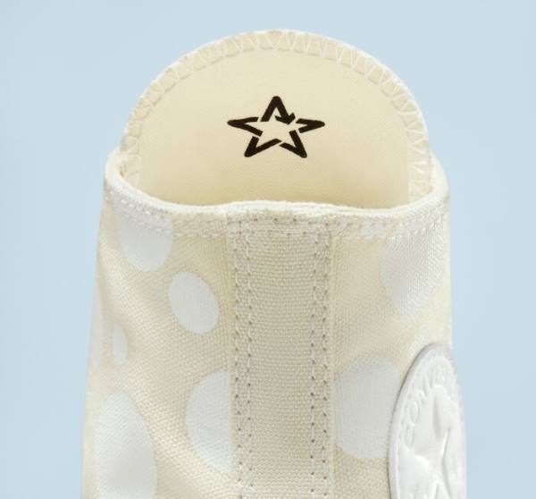 Tenis Cano Alto Converse Chuck 70 Polka Dots Branco | CV-246OVY