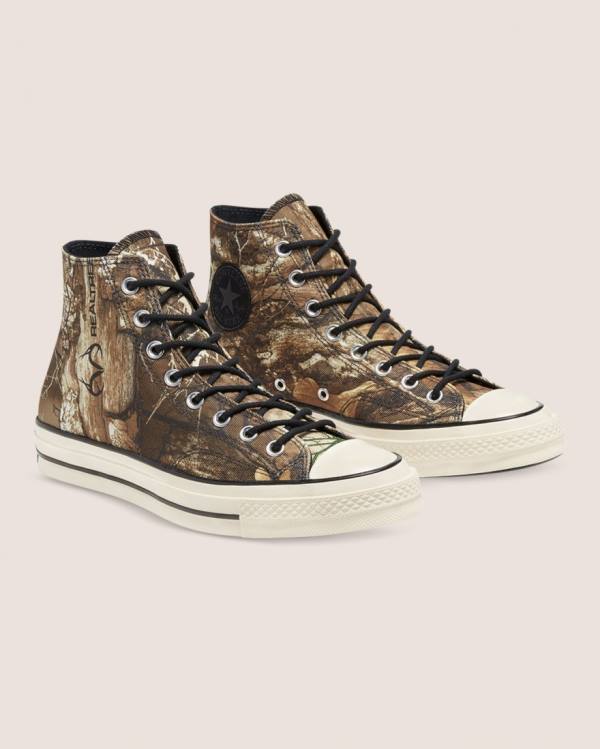 Tenis Cano Alto Converse Chuck 70 Realtree Edge Camo Print Utility Marrom | CV-401JYX