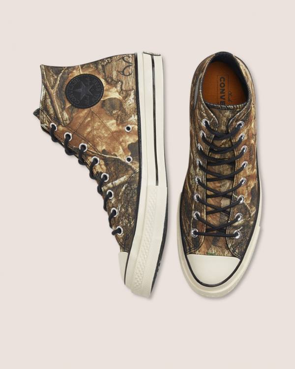 Tenis Cano Alto Converse Chuck 70 Realtree Edge Camo Print Utility Marrom | CV-401JYX