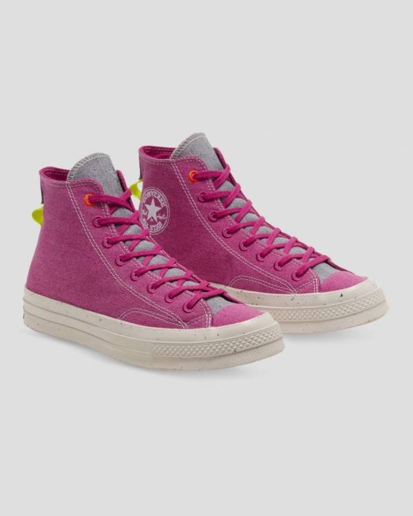 Tenis Cano Alto Converse Chuck 70 Renew Regrind Foxing Rosa | CV-384XGO