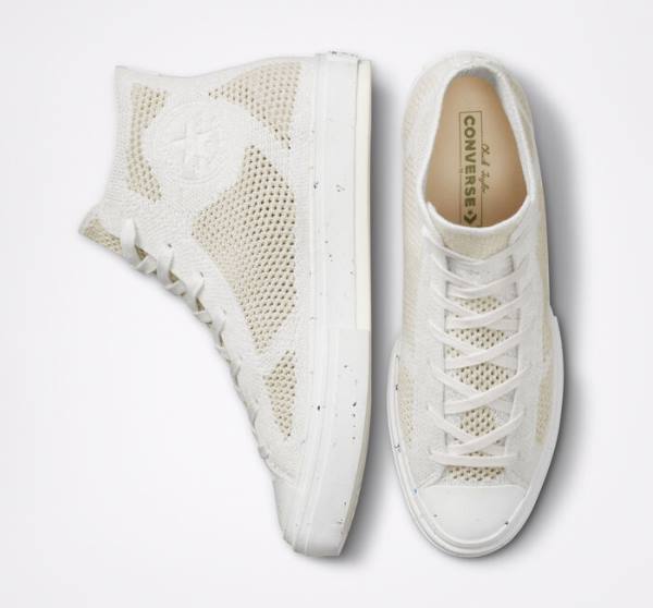 Tenis Cano Alto Converse Chuck 70 Renew Redux Branco Manga | CV-490BQK