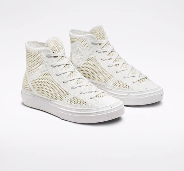 Tenis Cano Alto Converse Chuck 70 Renew Redux Branco Manga | CV-490BQK