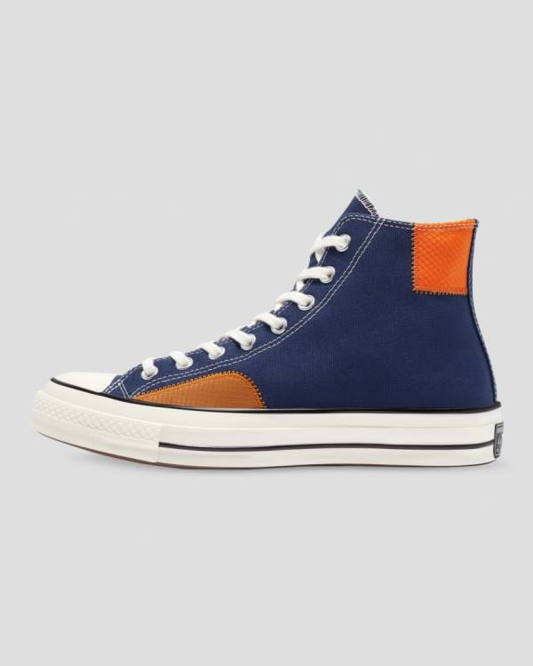 Tenis Cano Alto Converse Chuck 70 Ripstop Azuis | CV-416UAE