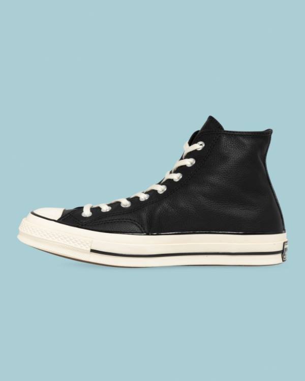 Tenis Cano Alto Converse Chuck 70 Seasonal Couro Pretas | CV-124JXP