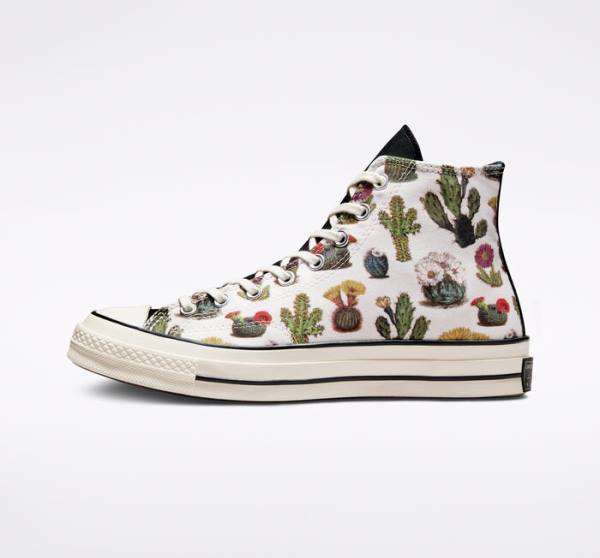 Tenis Cano Alto Converse Chuck 70 Succulents Pretas | CV-123ASG