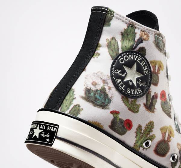 Tenis Cano Alto Converse Chuck 70 Succulents Pretas | CV-123ASG