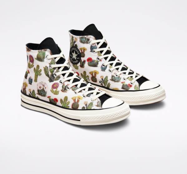 Tenis Cano Alto Converse Chuck 70 Succulents Pretas | CV-123ASG