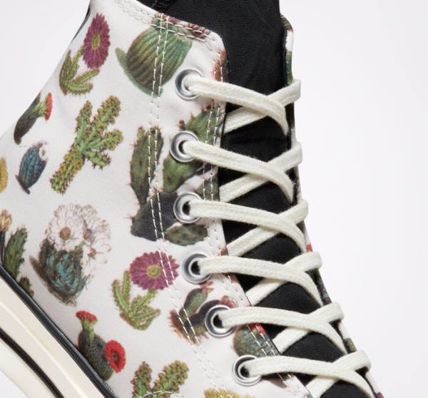 Tenis Cano Alto Converse Chuck 70 Succulents Pretas | CV-123ASG