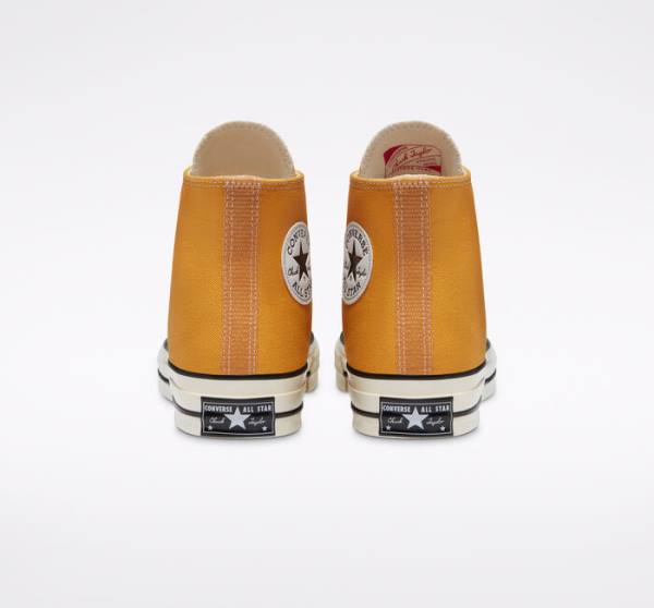 Tenis Cano Alto Converse Chuck 70 Sunflower Yellow Pretas | CV-682WCO