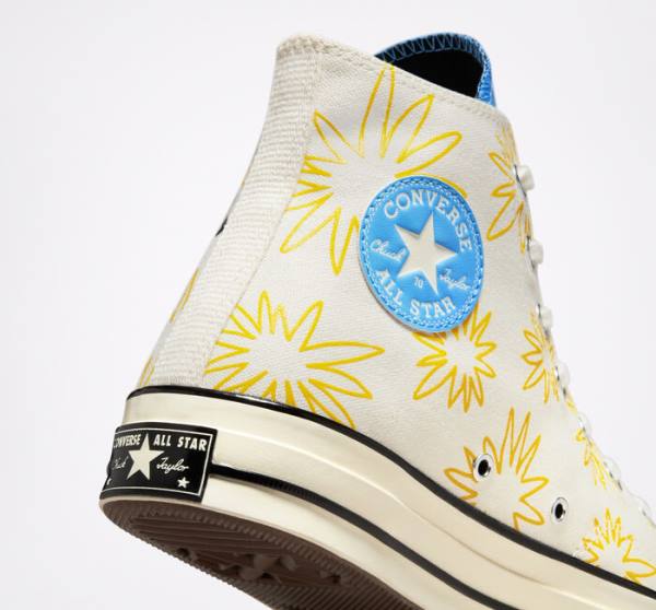 Tenis Cano Alto Converse Chuck 70 Sunny Floral Azuis | CV-026RJH