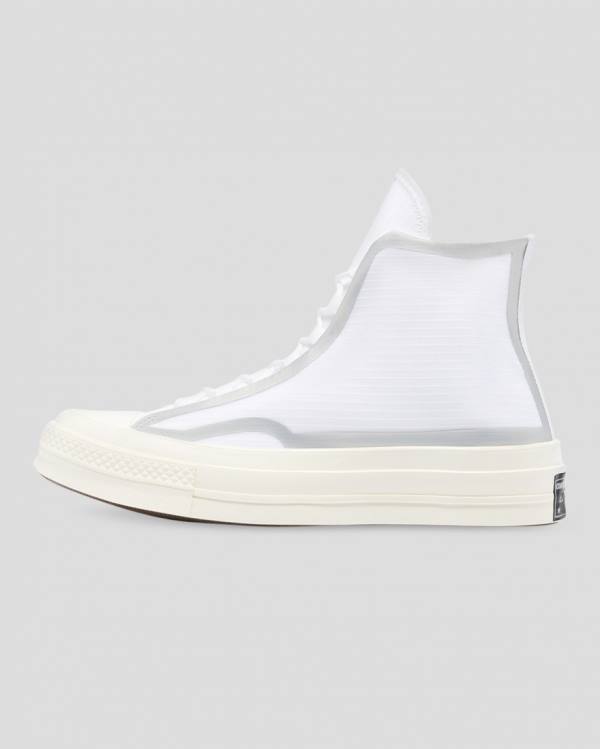 Tenis Cano Alto Converse Chuck 70 Tape Seam Branco | CV-367BKN