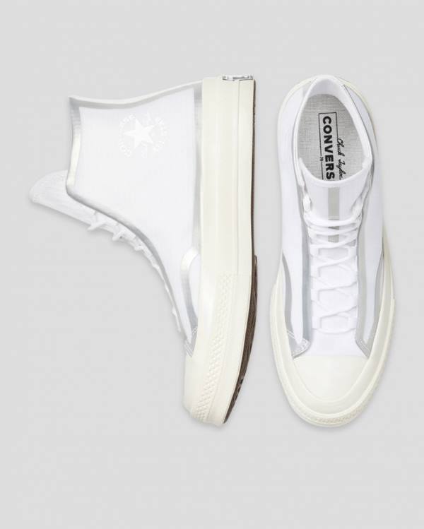 Tenis Cano Alto Converse Chuck 70 Tape Seam Branco | CV-597GQL