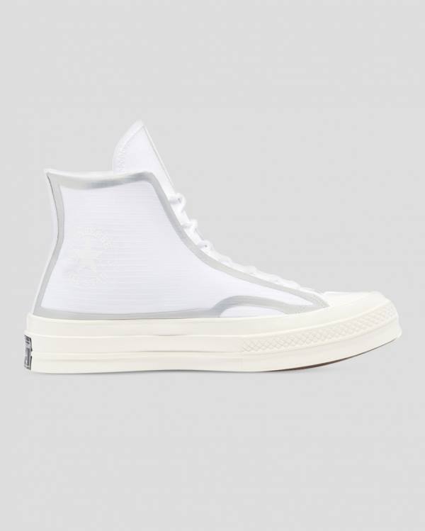 Tenis Cano Alto Converse Chuck 70 Tape Seam Branco | CV-597GQL