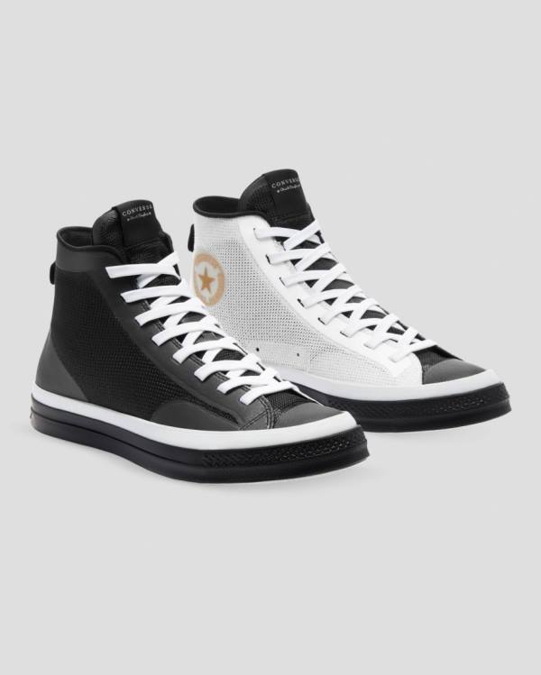 Tenis Cano Alto Converse Chuck 70 Then & Now Pretas Branco | CV-483EBD