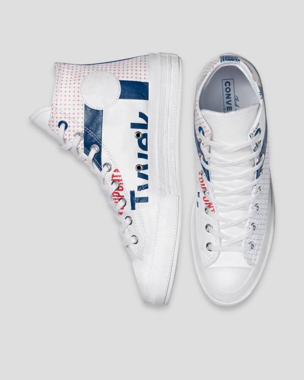 Tenis Cano Alto Converse Chuck 70 Tyvek Branco | CV-682ROG