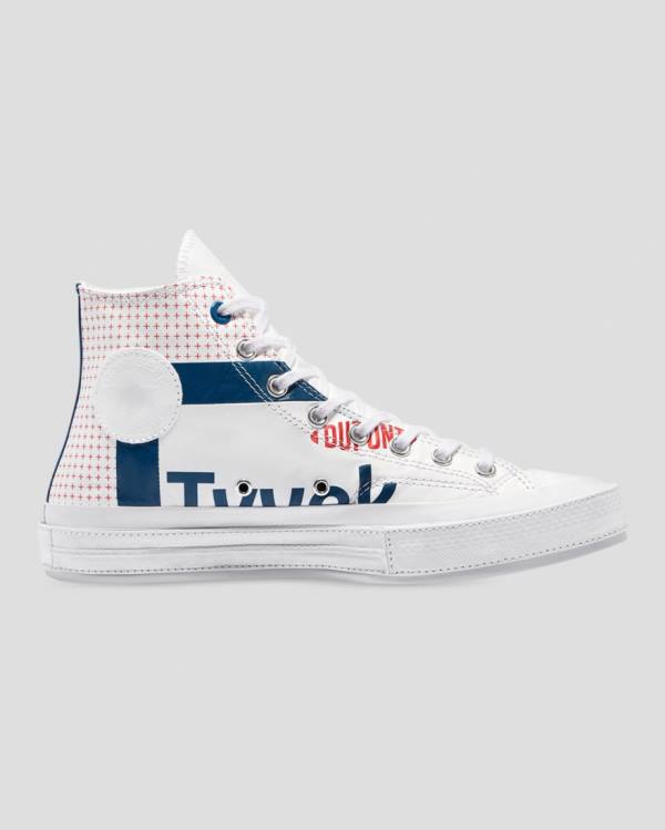 Tenis Cano Alto Converse Chuck 70 Tyvek Branco | CV-682ROG