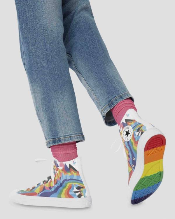 Tenis Cano Alto Converse Chuck Taylor All Star Pride Multicoloridas | CV-045HZX