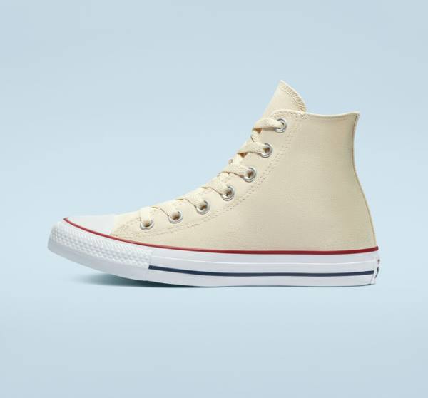 Tenis Cano Alto Converse Chuck Taylor All Star Natural Ivory Bege Branco | CV-067AMX