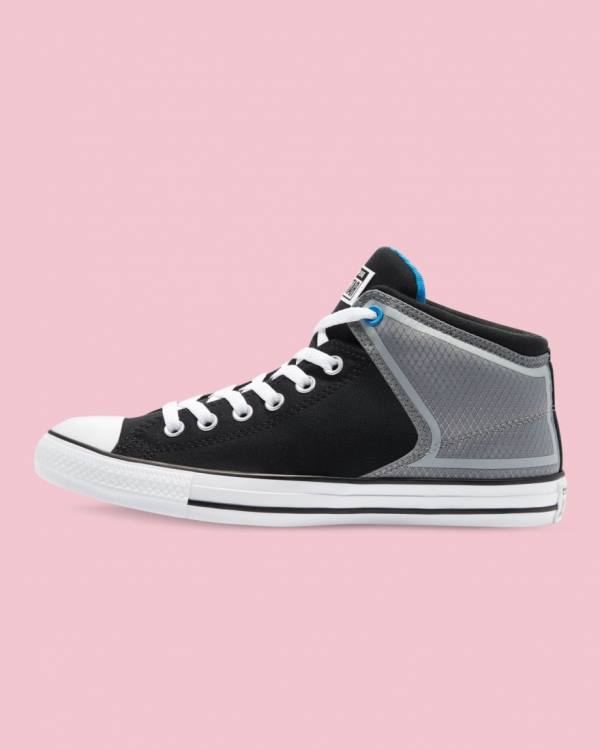 Tenis Cano Alto Converse Chuck Taylor All Star High Street Pretas | CV-078ZGP