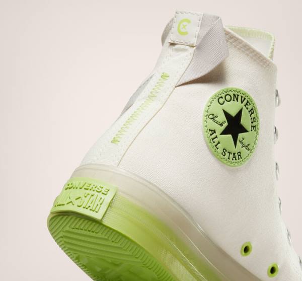 Tenis Cano Alto Converse Chuck Taylor All Star CX Crafted Stripes Luz Verdes | CV-083FJQ