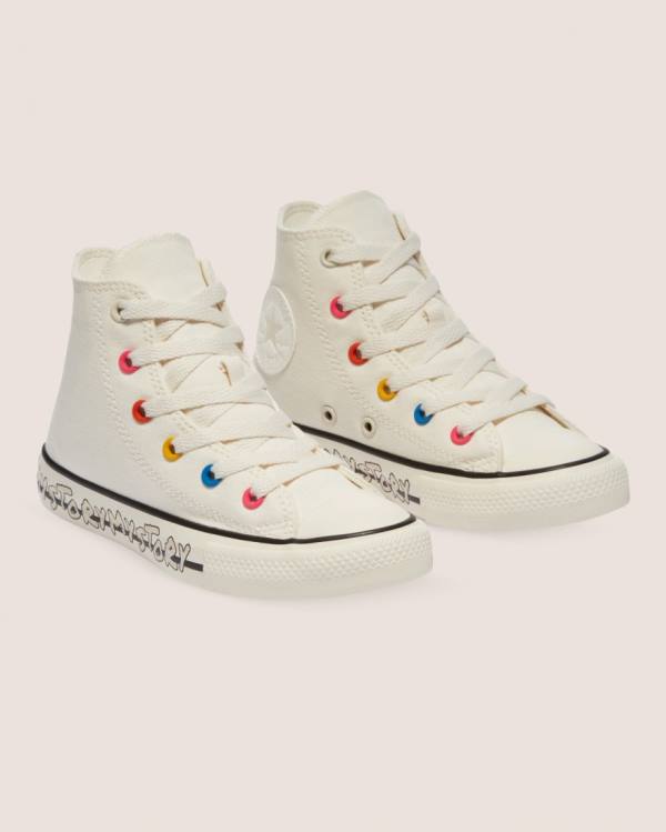 Tenis Cano Alto Converse Chuck Taylor All Star My Story Bege | CV-128EHO