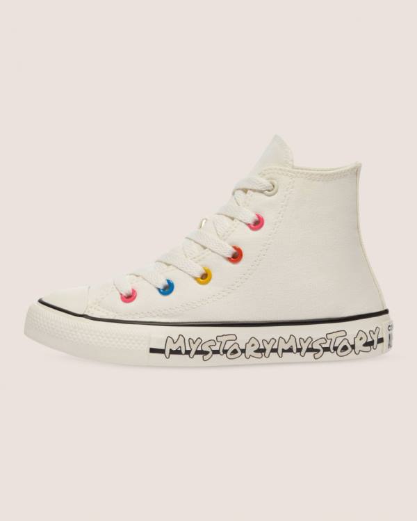 Tenis Cano Alto Converse Chuck Taylor All Star My Story Bege | CV-128EHO