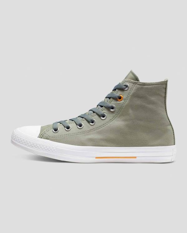 Tenis Cano Alto Converse Chuck Taylor All Star Flight School Verdes | CV-160BCX