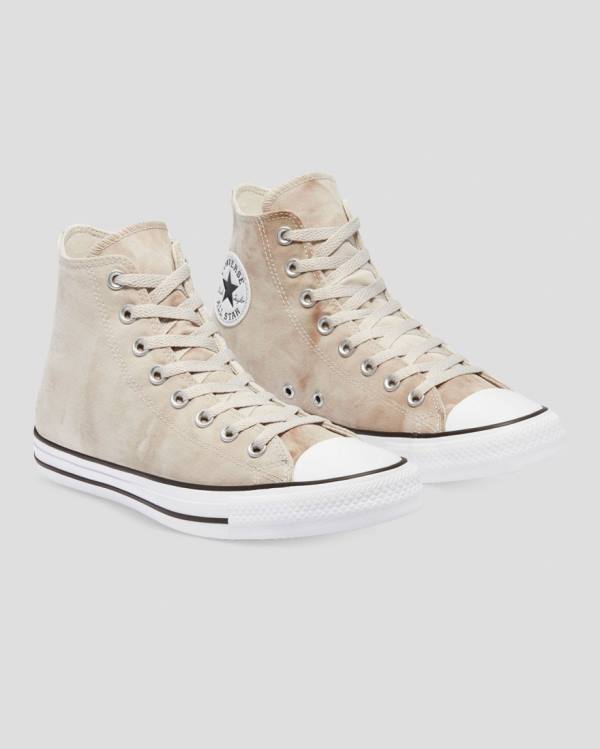 Tenis Cano Alto Converse Chuck Taylor All Star Summer Daze Wash Caqui | CV-165BOE