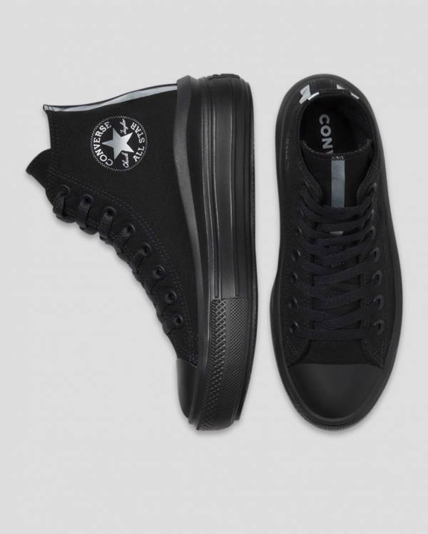 Tenis Cano Alto Converse Chuck Taylor All Star Move Festival Plataforma Pretas | CV-176WXB