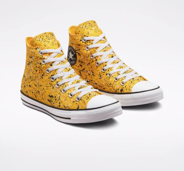 Tenis Cano Alto Converse Chuck Taylor All Star Archive Paint Splatter Branco | CV-185HKO