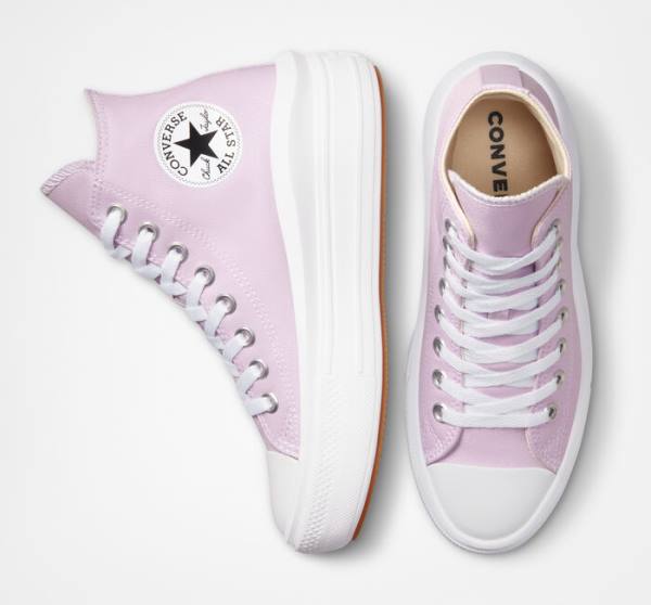 Tenis Cano Alto Converse Chuck Taylor All Star Move Plataforma Seasonal Color Branco Branco | CV-192GMA