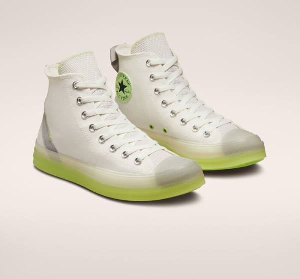 Tenis Cano Alto Converse Chuck Taylor All Star CX Crafted Stripes Luz Verdes | CV-214BWN