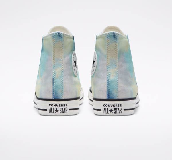 Tenis Cano Alto Converse Chuck Taylor All Star Tie-Dye Multicoloridas Pretas | CV-215FCK