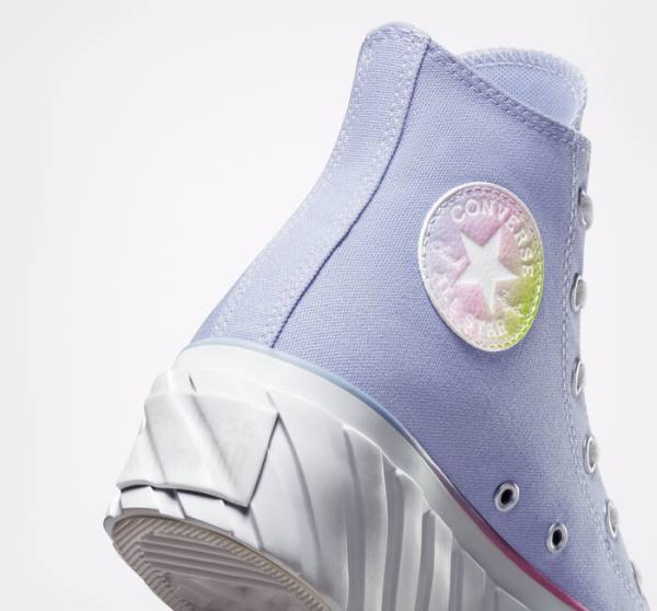 Tenis Cano Alto Converse Chuck Taylor All Star 2X Lift Plataforma Pastel Gradient Azuis Branco | CV-231FOJ