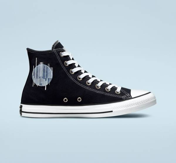 Tenis Cano Alto Converse Chuck Taylor All Star Translucent Barcode Pretas Branco | CV-235TLH