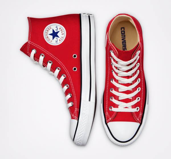 Tenis Cano Alto Converse Chuck Taylor All Star Classicos Vermelhas | CV-271DLY