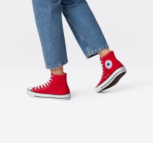 Tenis Cano Alto Converse Chuck Taylor All Star Classicos Vermelhas | CV-271DLY