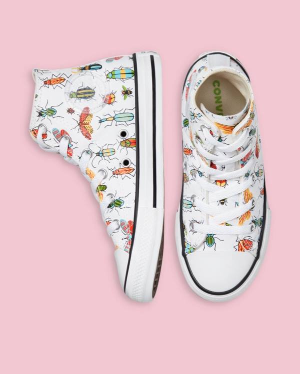 Tenis Cano Alto Converse Chuck Taylor All Star Glow Bug Branco | CV-275BJE