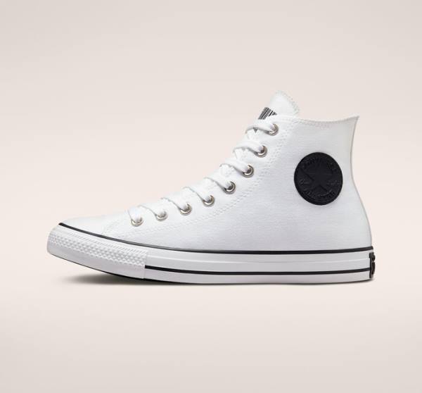 Tenis Cano Alto Converse Chuck Taylor All Star Translucent Barcode Branco Pretas Branco | CV-301RVO