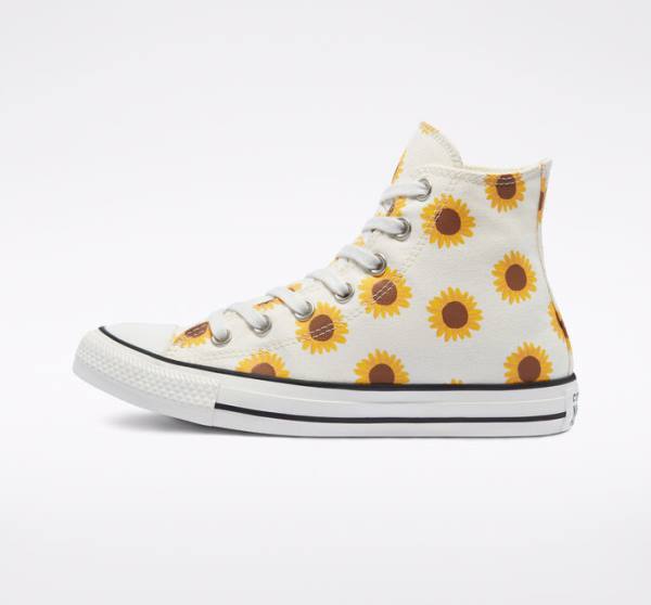 Tenis Cano Alto Converse Chuck Taylor All Star Summer Spirit Marrom | CV-389UXG