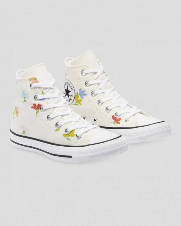 Tenis Cano Alto Converse Chuck Taylor All Star Garden Party Bege | CV-461RXQ