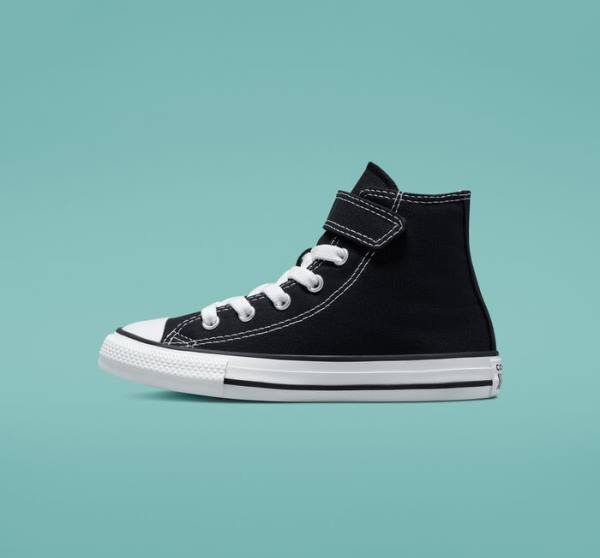 Tenis Cano Alto Converse Chuck Taylor All Star Easy-On Pretas Bege Branco | CV-520QFS