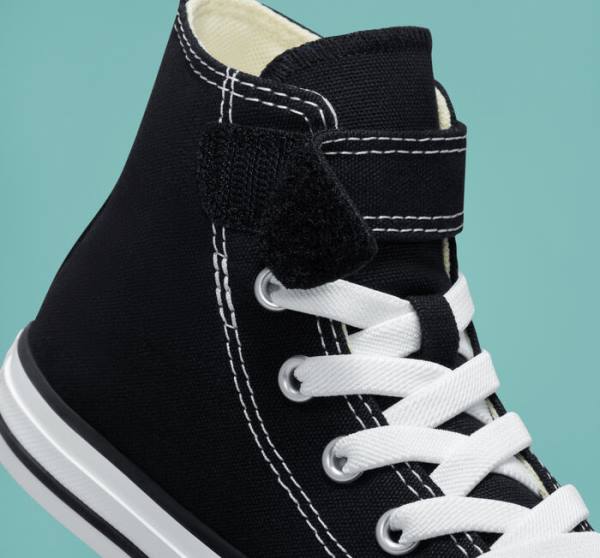 Tenis Cano Alto Converse Chuck Taylor All Star Easy-On Pretas Bege Branco | CV-520QFS