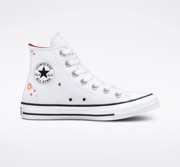 Tenis Cano Alto Converse Chuck Taylor All Star You Are On The Right Path Branco | CV-591TOA