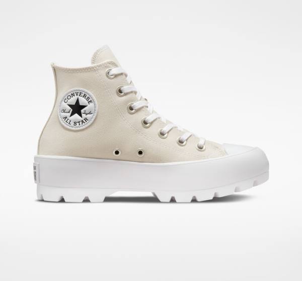 Tenis Cano Alto Converse Chuck Taylor All Star Lugged Seasonal Color Marrom Branco Pretas | CV-598BRX