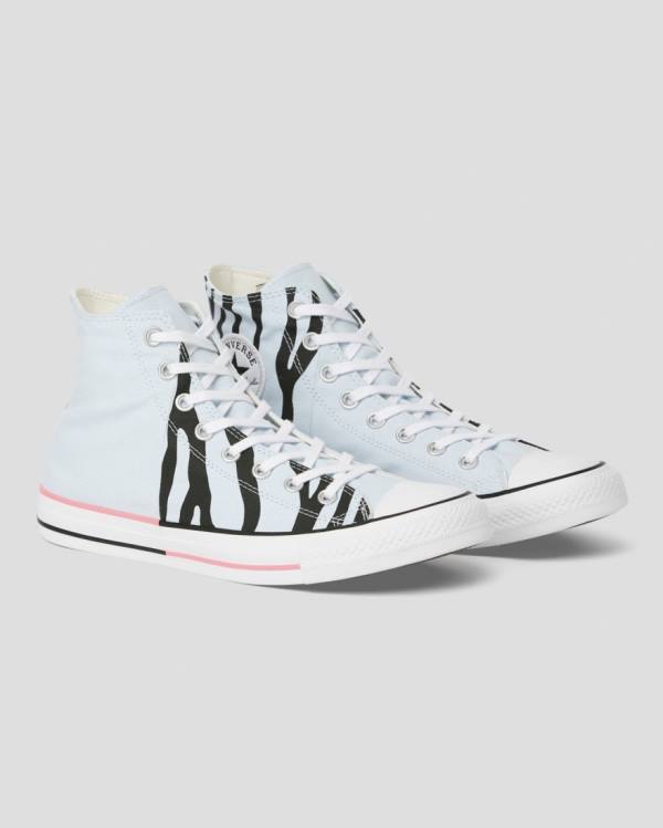 Tenis Cano Alto Converse Chuck Taylor All Star Sun Blocked Icon Print Azuis | CV-603MDJ