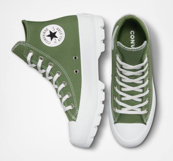 Tenis Cano Alto Converse Chuck Taylor All Star Lugged Seasonal Color Branco Pretas | CV-617CRD